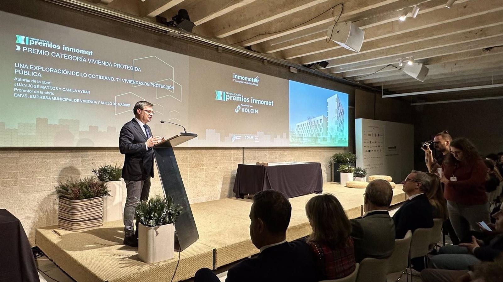 Dos promociones de EMVS Madrid reciben el premio INMOMAT al mejor proyecto residencial de vivienda protegida