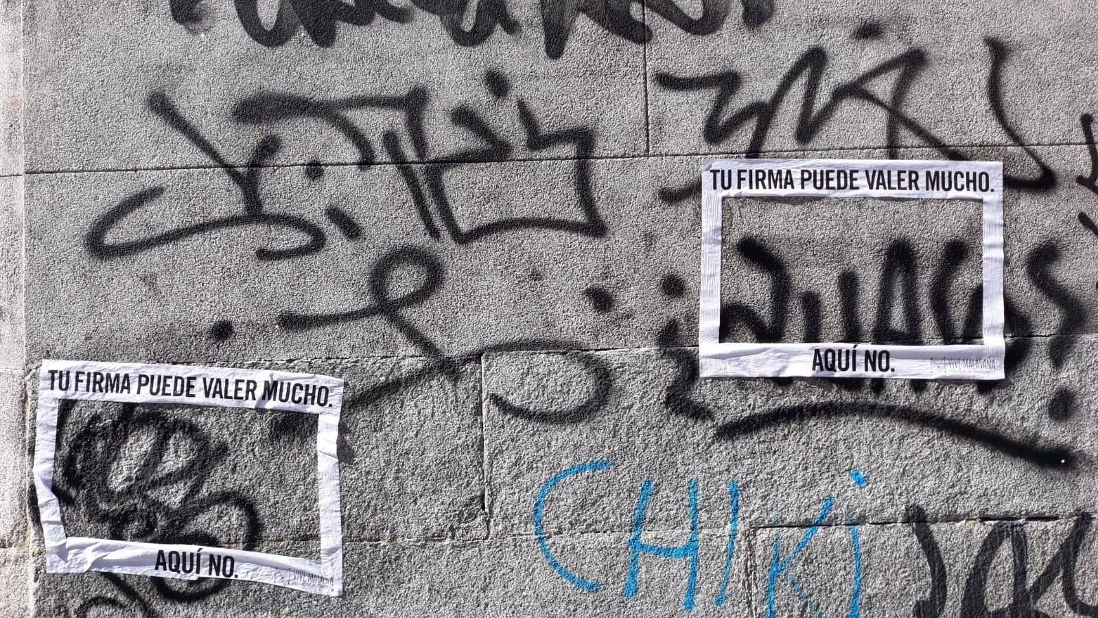 La patrulla antigrafiti focaliza su acción en el centro de la capital y zonas de San Blas para acabar con las pintadas