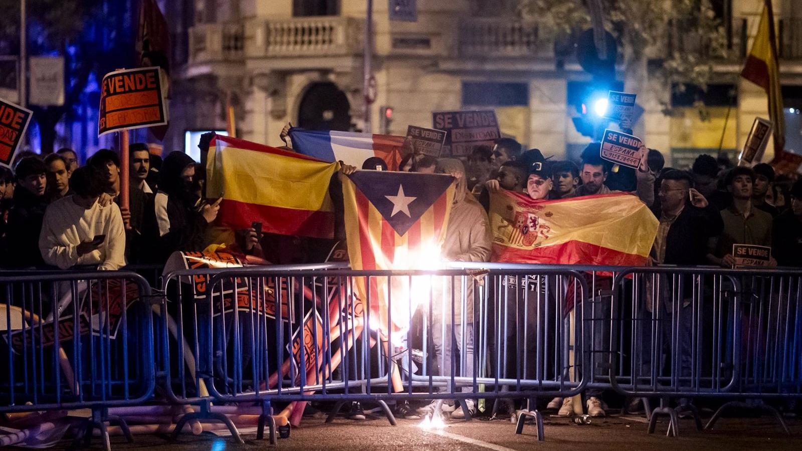 Detenido un líder de Democracia Nacional a raíz de las investigaciones de la Policía por los disturbios en Ferraz