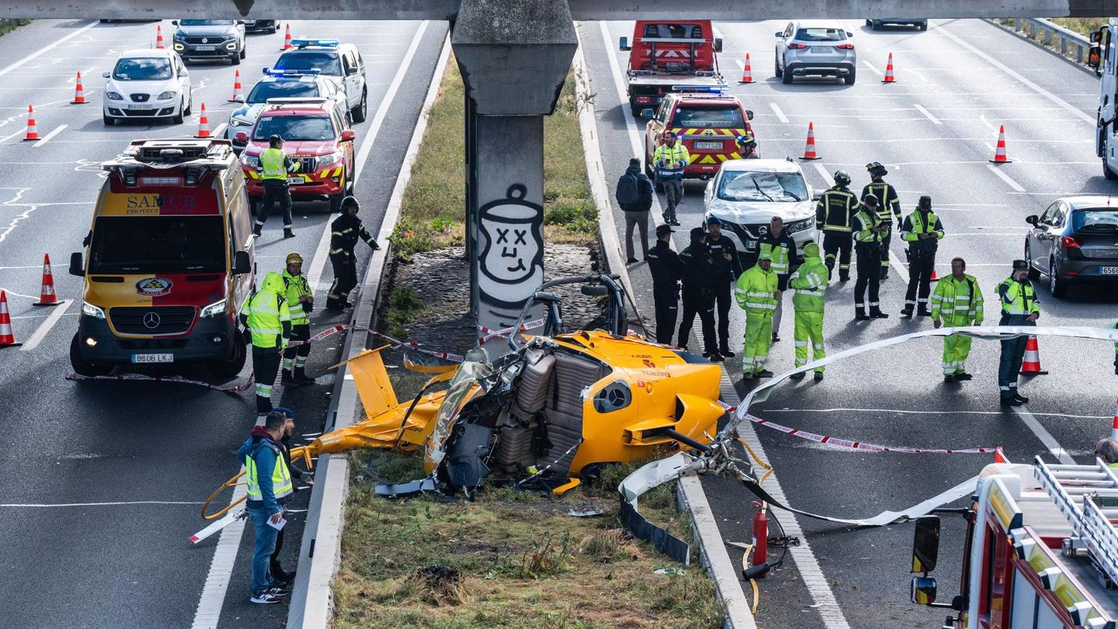 El piloto del helicóptero maniobró para no caer sobre el puente y evitar una tragedia
