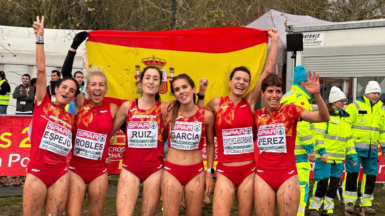 Atletismo.- España, subcampeonas de Europa de cross