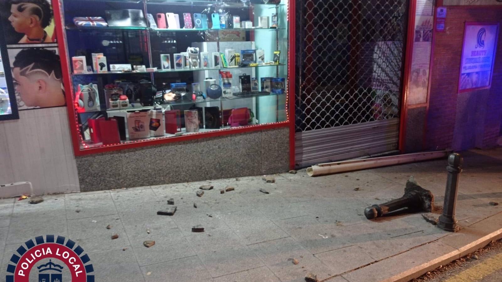  Detenido un hombre por lanzar adoquines a una tienda en Valdemoro