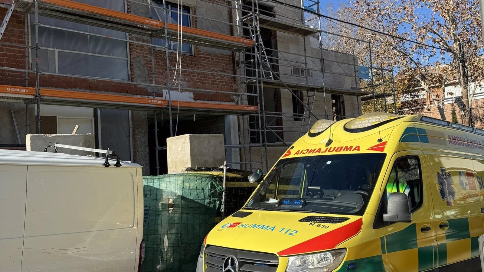  Muere el trabajador que cayó el sábado desde una altura de 8 metros en una obra en Hortaleza