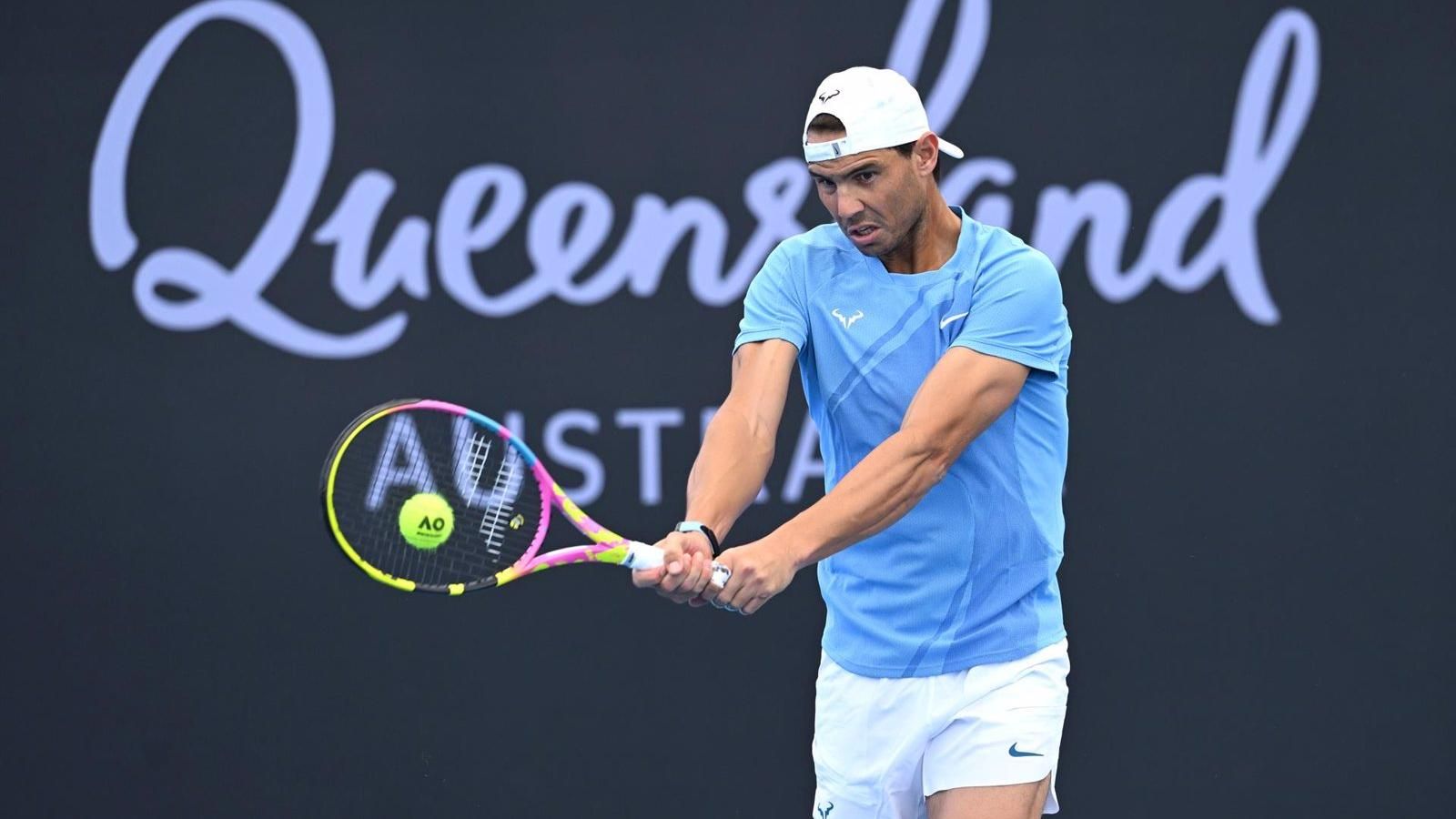 El tenista español Rafa Nadal ya prepara en Brisbane su retorno al circuito