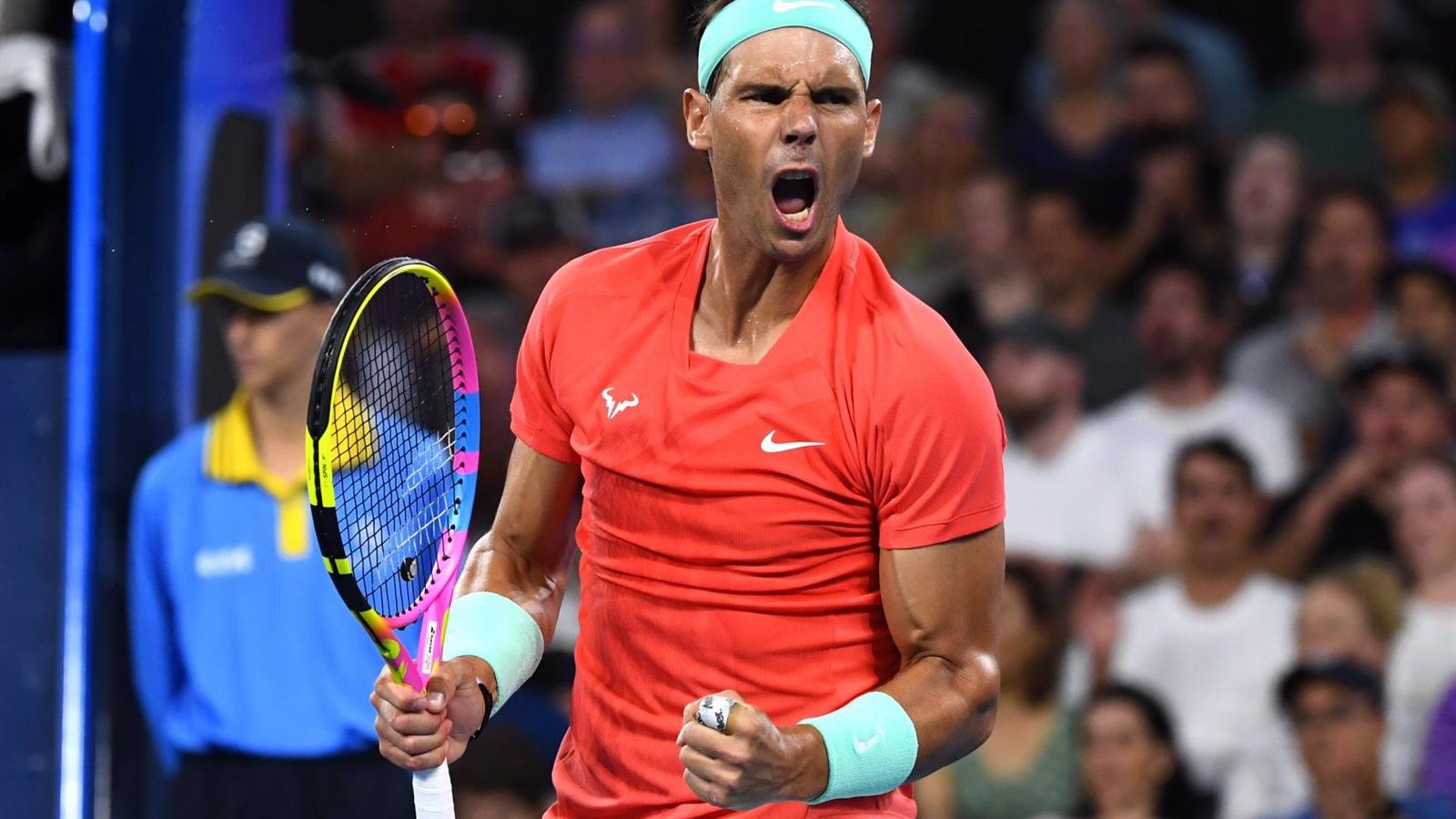 El español Rafa Nadal accede a octavos de Brisbane en solitario