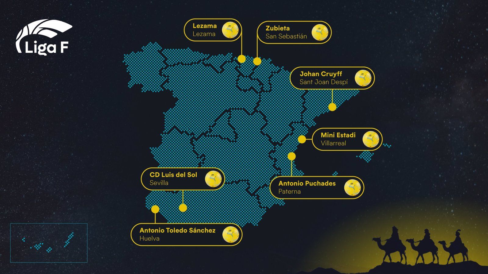 Los clubes de la Liga F regalarán 350 balones oficiales por el día de Reyes