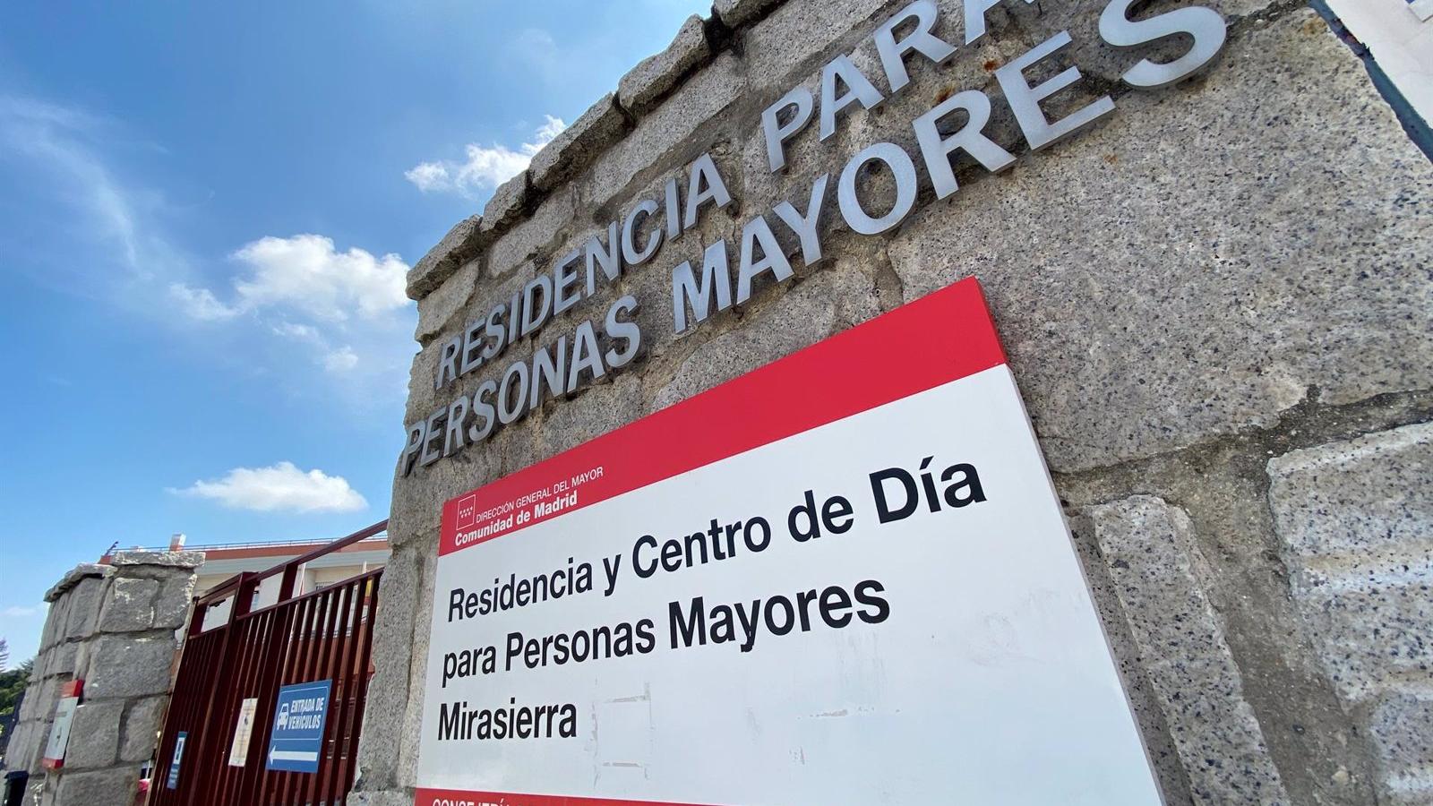 La Comunidad niega falta de material en la residencia Mirasierra y recalca el incremento del 23% en el nuevo contrato