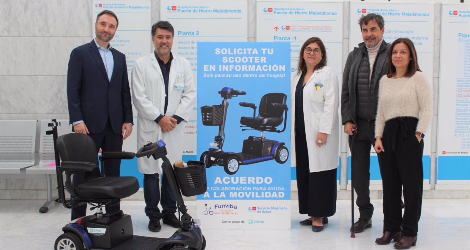 El Puerta de Hierro ofrece vehículos a los pacientes con movilidad reducida para facilitarles el desplazamiento