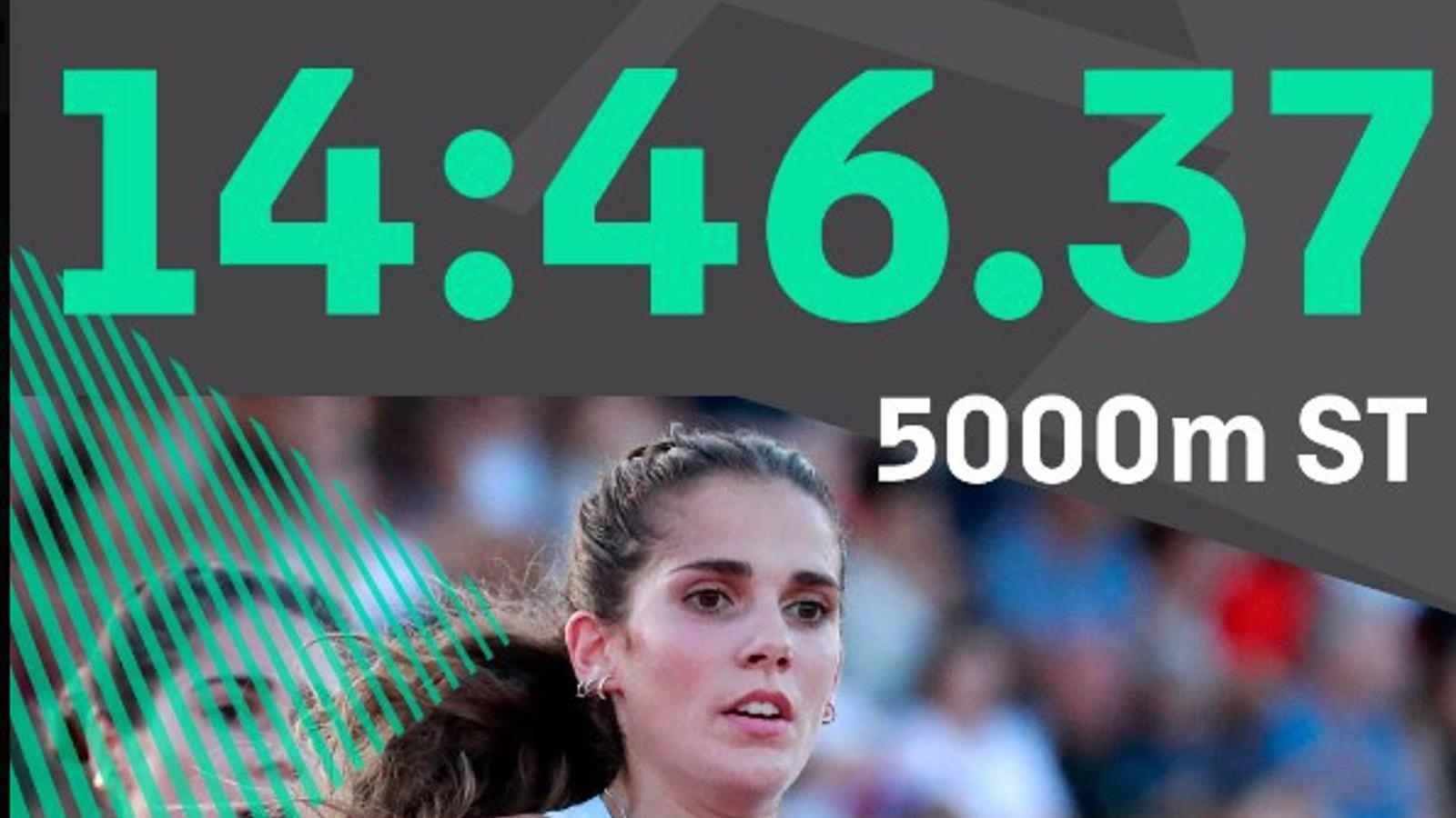 Atletismo.- Marta García firma el récord de España de 5.000 metros en pista corta y logra la mínima olímpica
