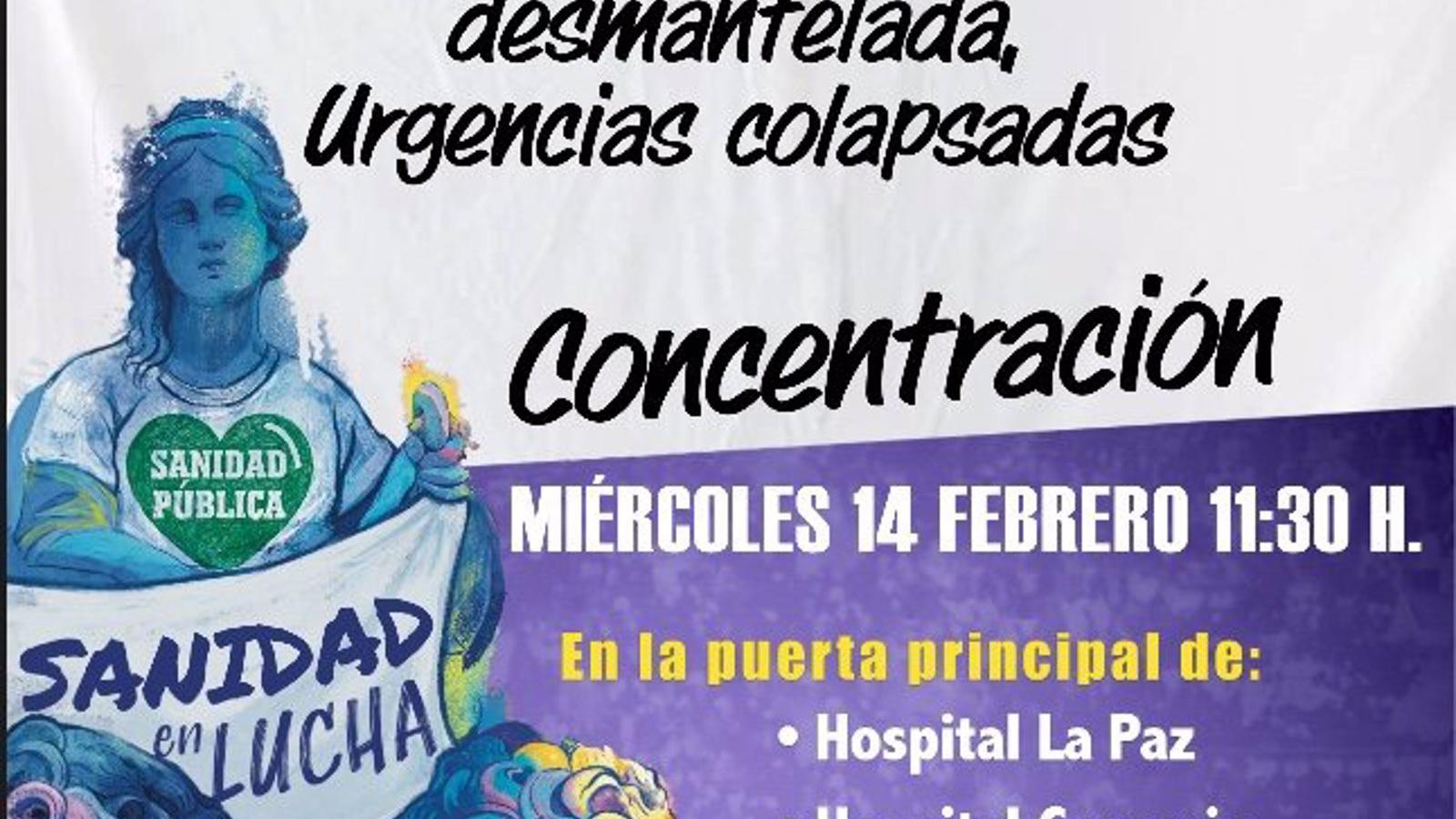 Vecinos de Barrios y Pueblos llaman a defender la Sanidad Pública con una concentración el miércoles en cinco hospitales