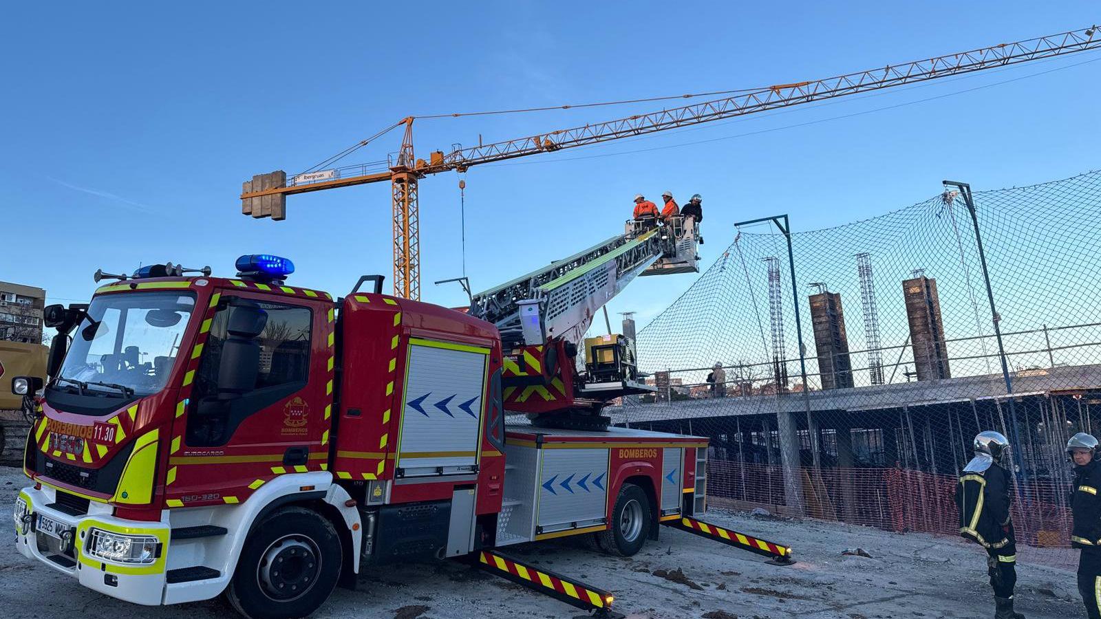 Se derrumba un forjado de un edificio en obras sin dejar heridos en Alcobendas