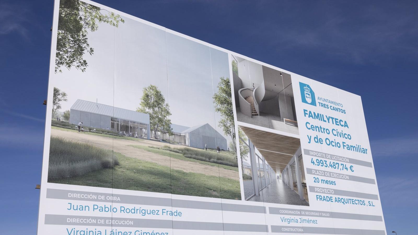 Tres Cantos inicia las obras del nuevo centro cívico y de ocio familiar en Paraninfo