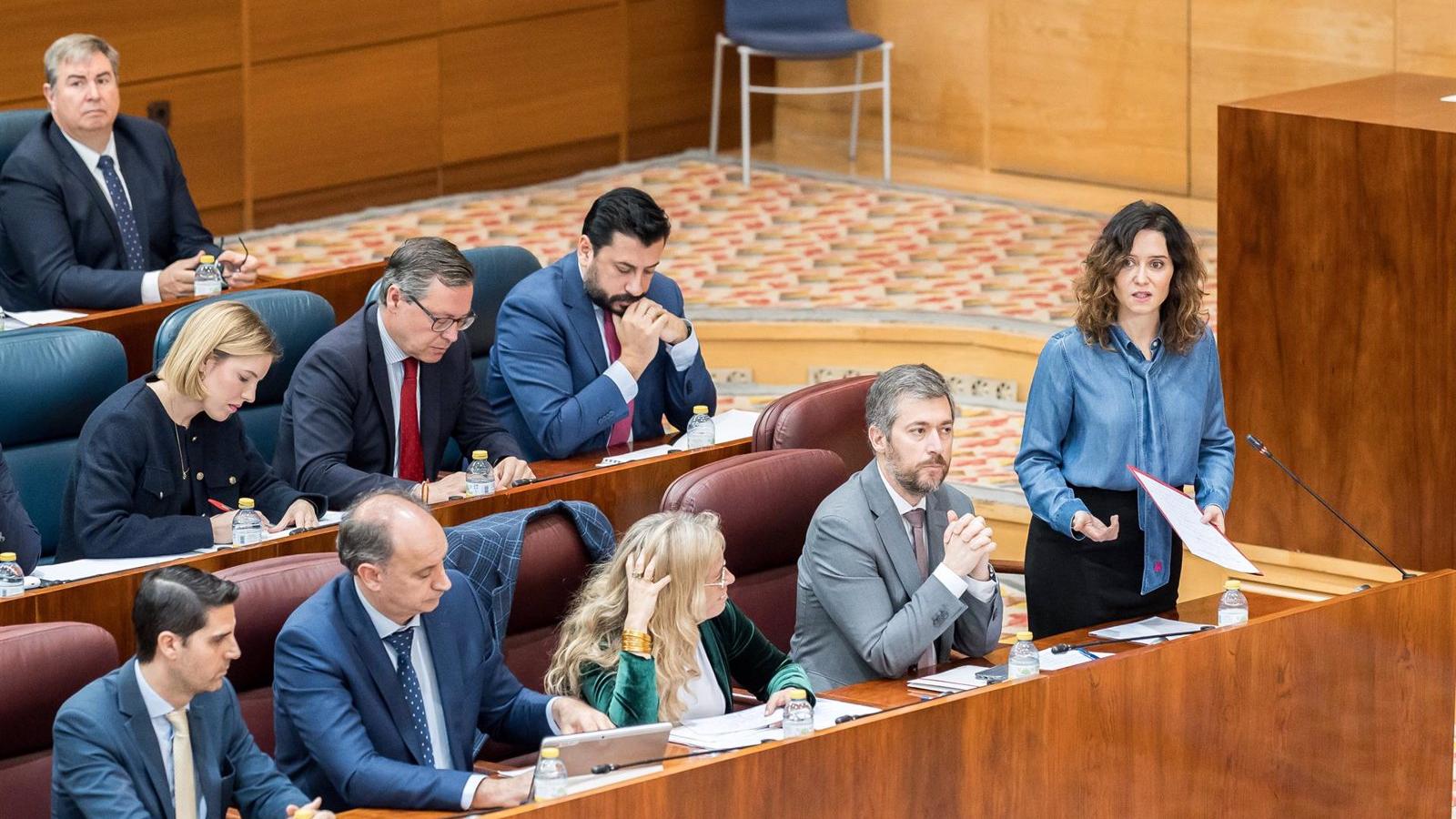 Díaz Ayuso se ausentará del Pleno de la Asamblea de Madrid por la reunión del PP Europeo