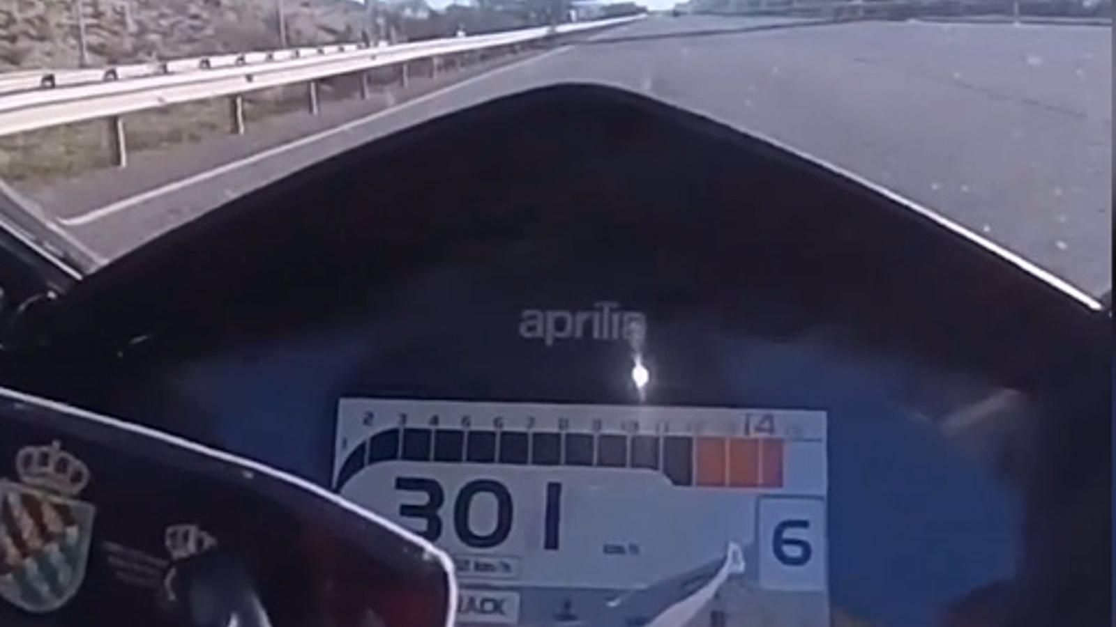  Detenido un motorista que se grabó a 300km/h en la M-50