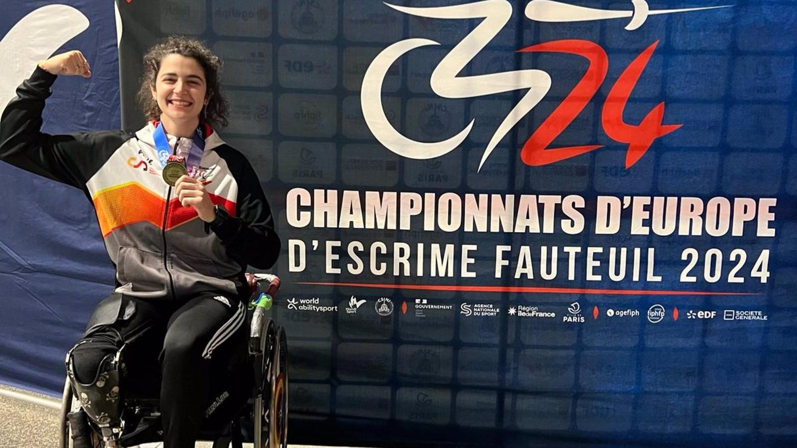 Esgrima.- La española Judith Rodríguez, medalla de bronce en el Europeo en silla de ruedas
