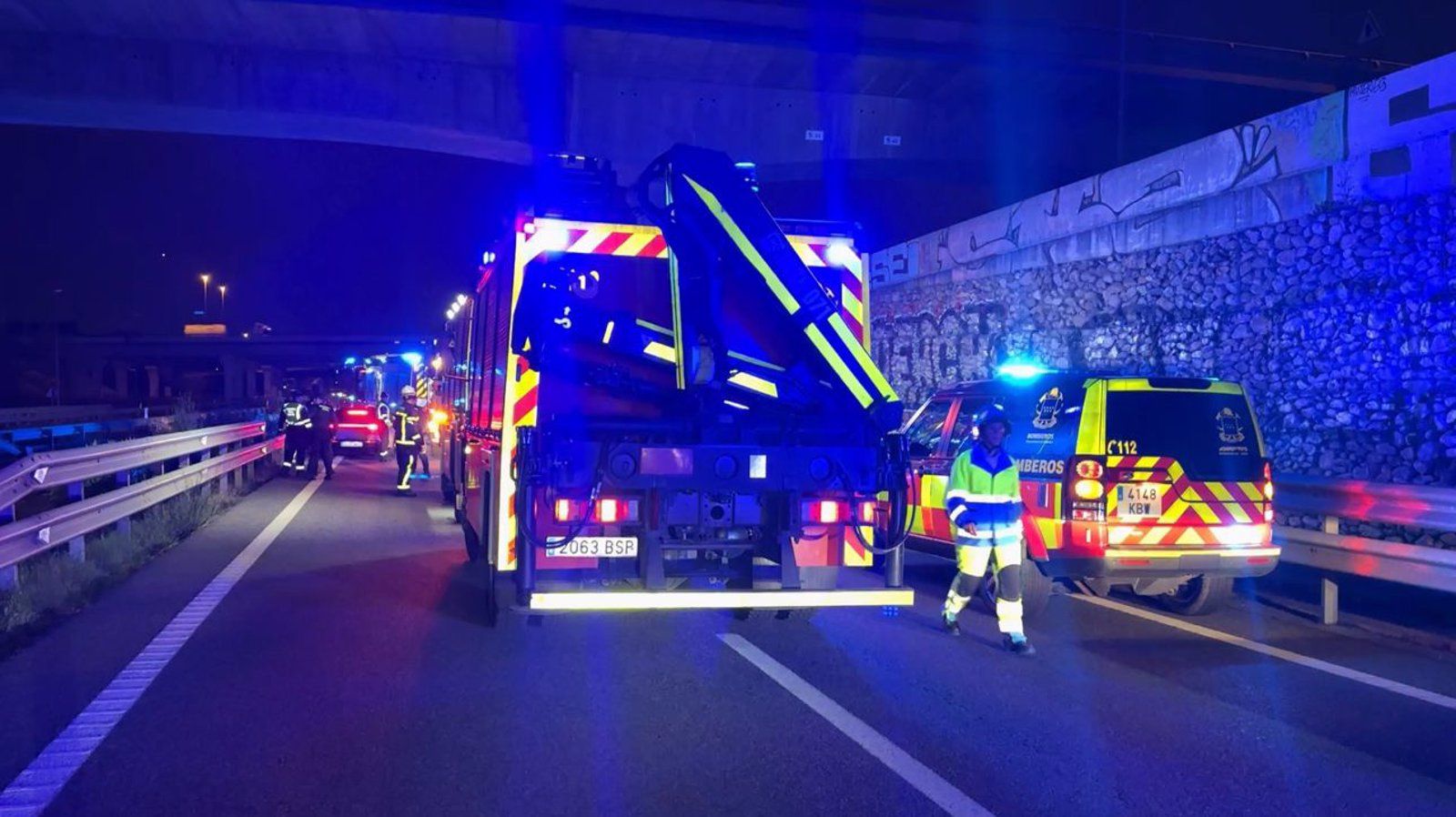 Muere un hombre
tras un accidente de cuatro vehículos en la en la M-501 en Villaviciosa de Odón