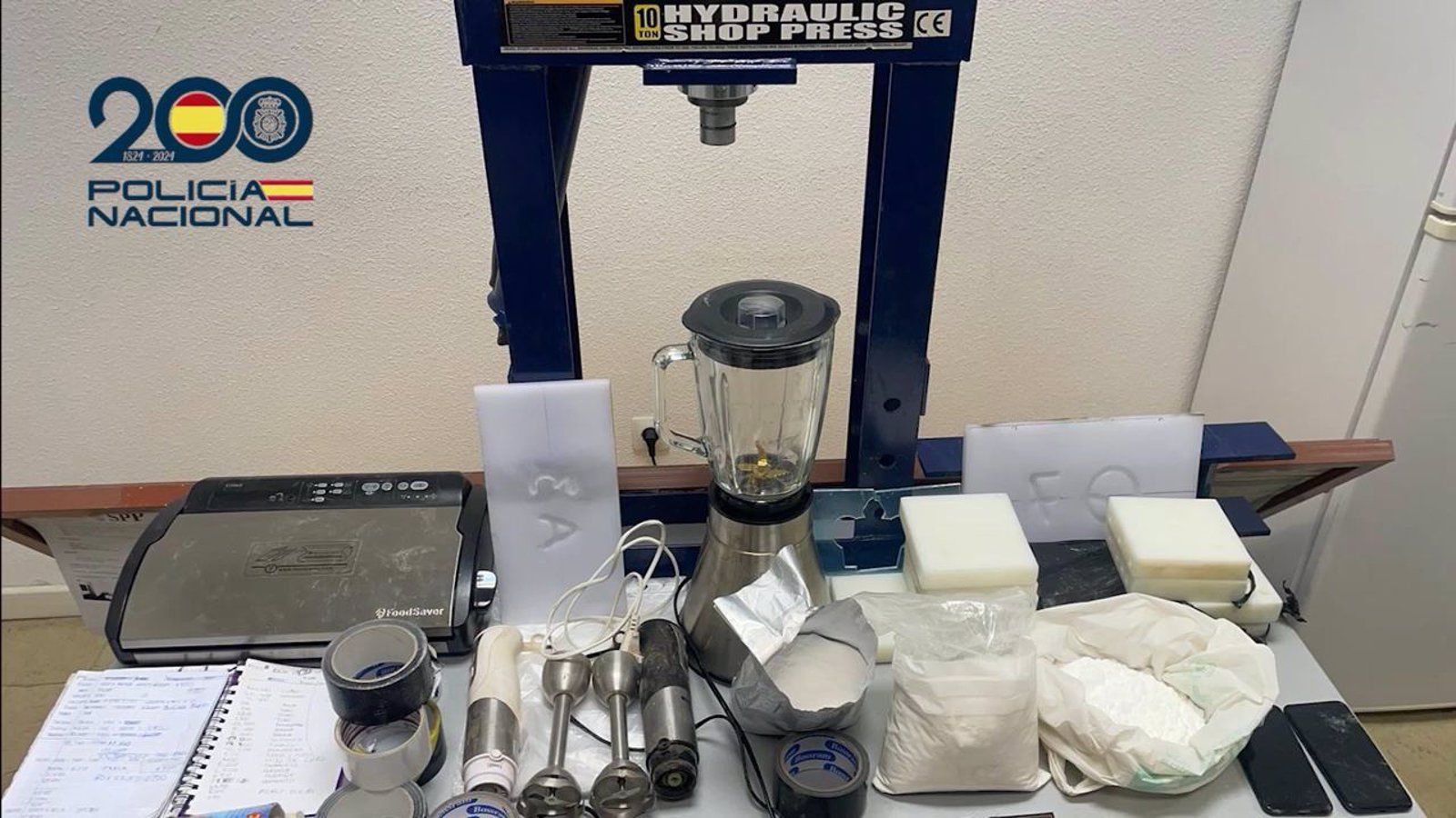 Detenido un conductor que circulaba en una furgoneta con MDMA y ketamina por Puente de Vallecas