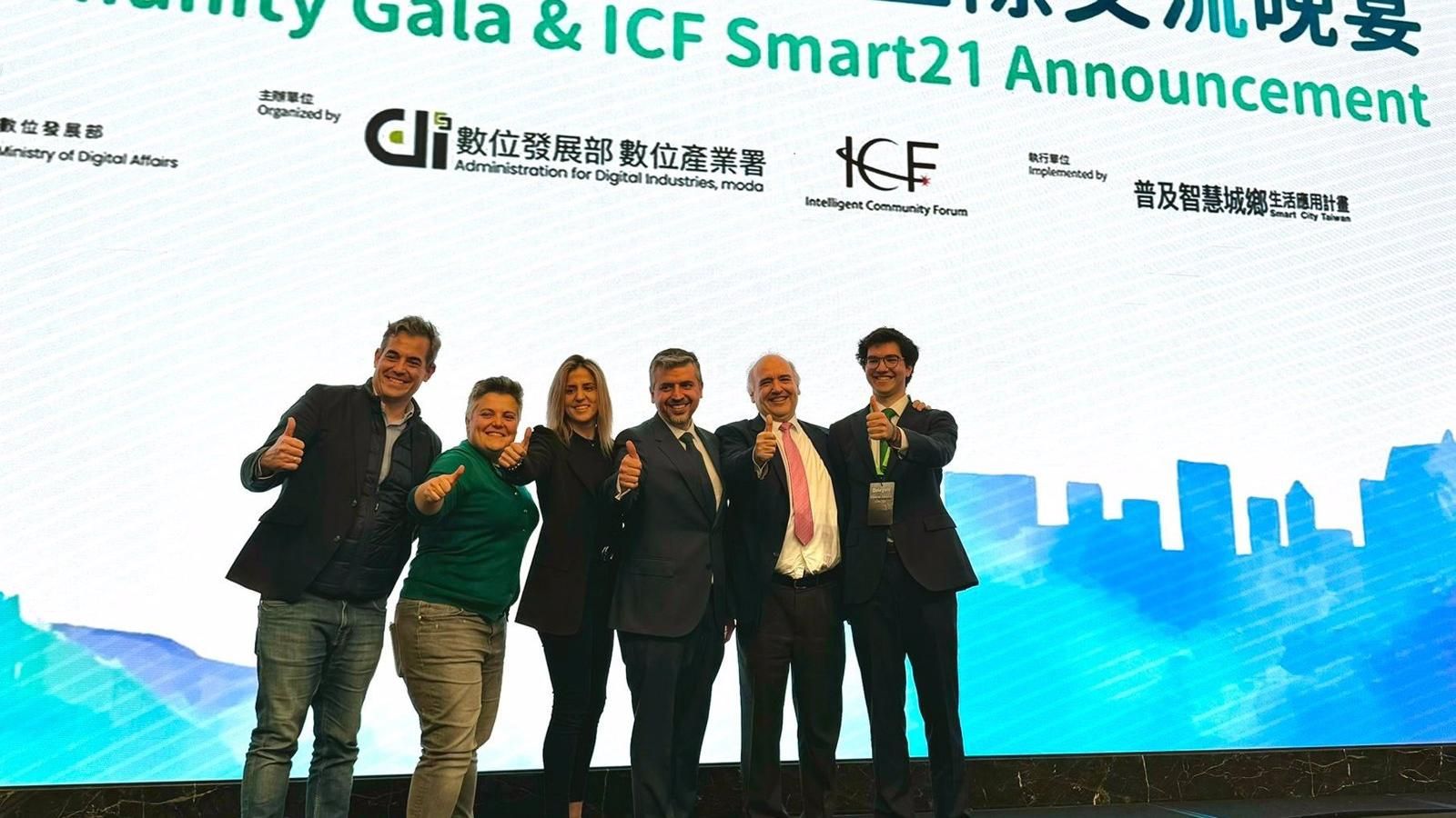 Una delegación municipal de Las Rozas recoge en Taiwán el reconocimiento que la sitúa entre las 21 ciudades más inteligentes