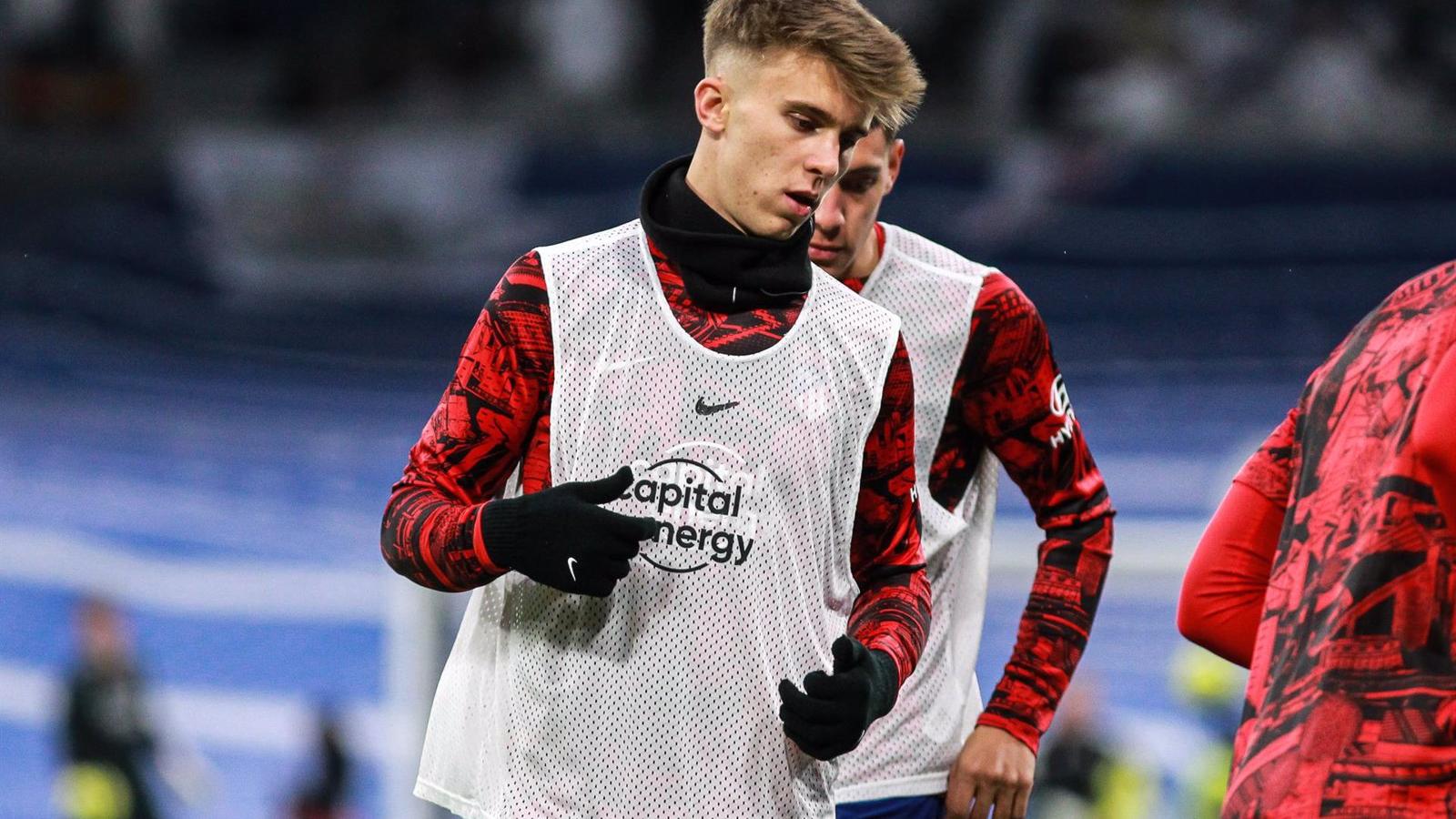 Pablo Barrios deberá cumplir un partido de sanción al ser desestimado el recurso del Atlético de Madrid