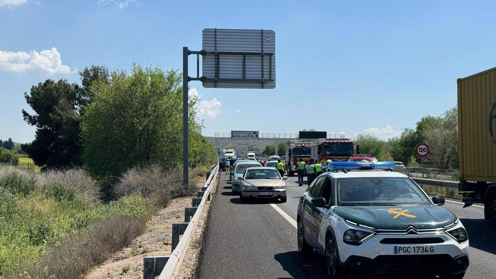 Un choque en la A-3 deja a dos ancianos en estado grave