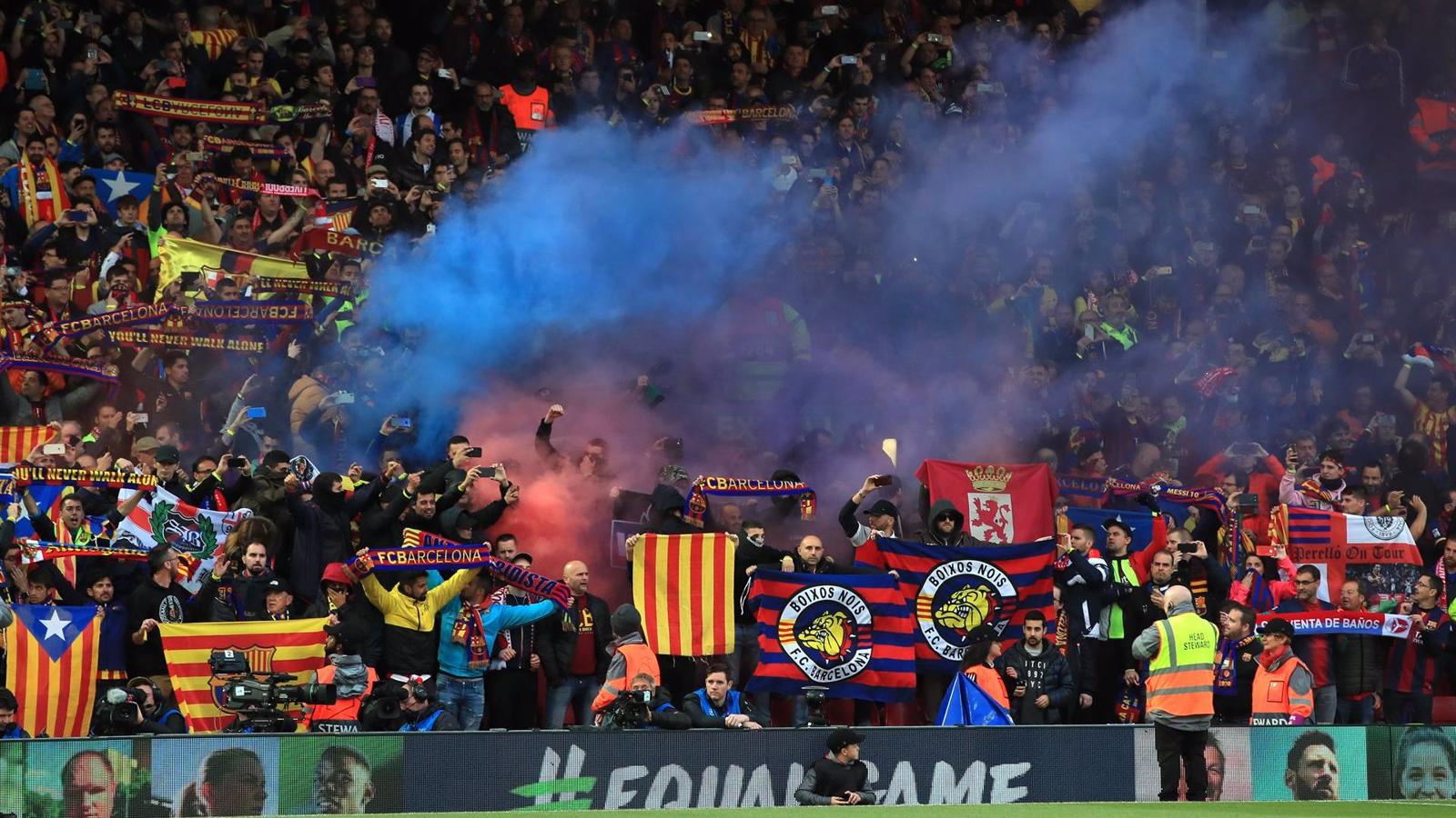  La UEFA sanciona al Barça con 32.000 euros por el comportamiento &quot;racista&quot; de su afición en París