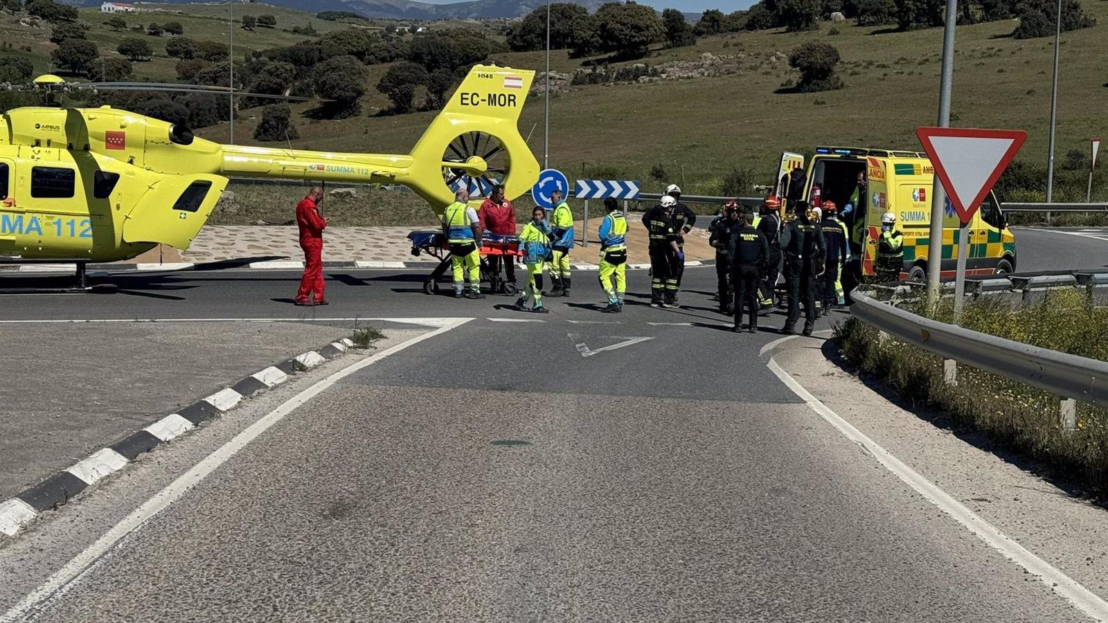 Sucesos.- Herido muy grave tras quedar atrapado su brazo en una cinta transportadora de escombros en Colmenar Viejo