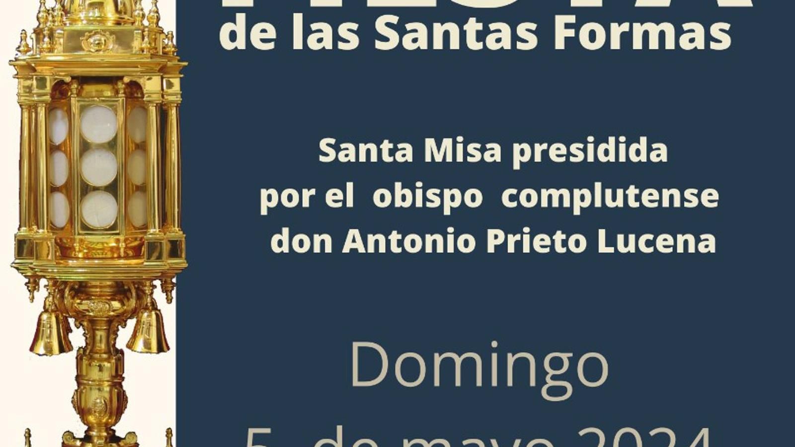 La fiesta de las Santas Formas de Alcalá reunirá este domingo a centenares de fieles en una procesión