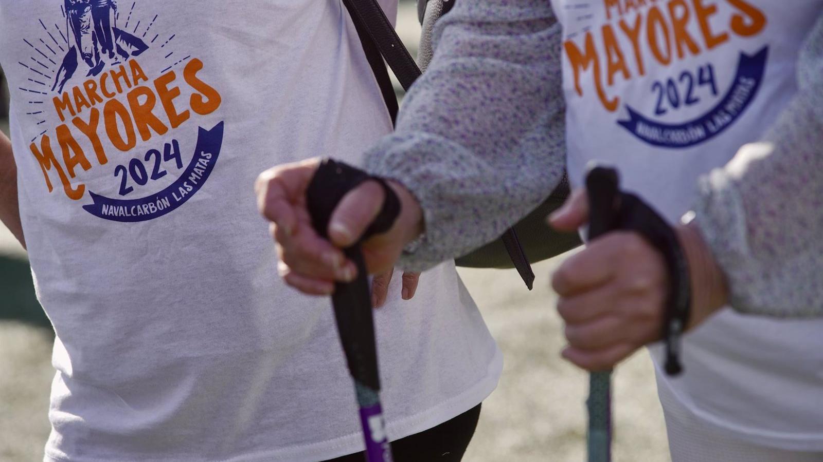 La marcha de mayores en Las Rozas congrega a más de 450 personas
