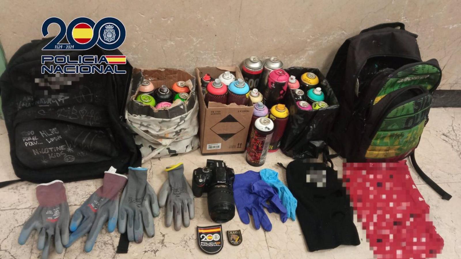 Detenidos cuatro grafiteros por vandalizar vagones del Metro de Madrid