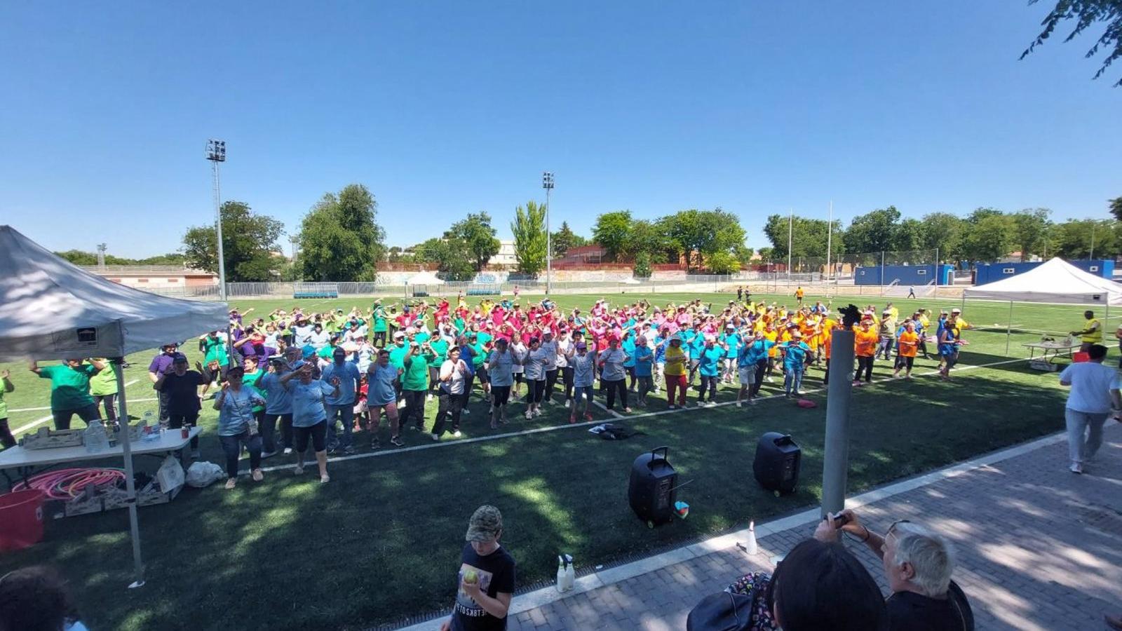 Celebran las Olimpiadas de Mayores en Puente de Vallecas