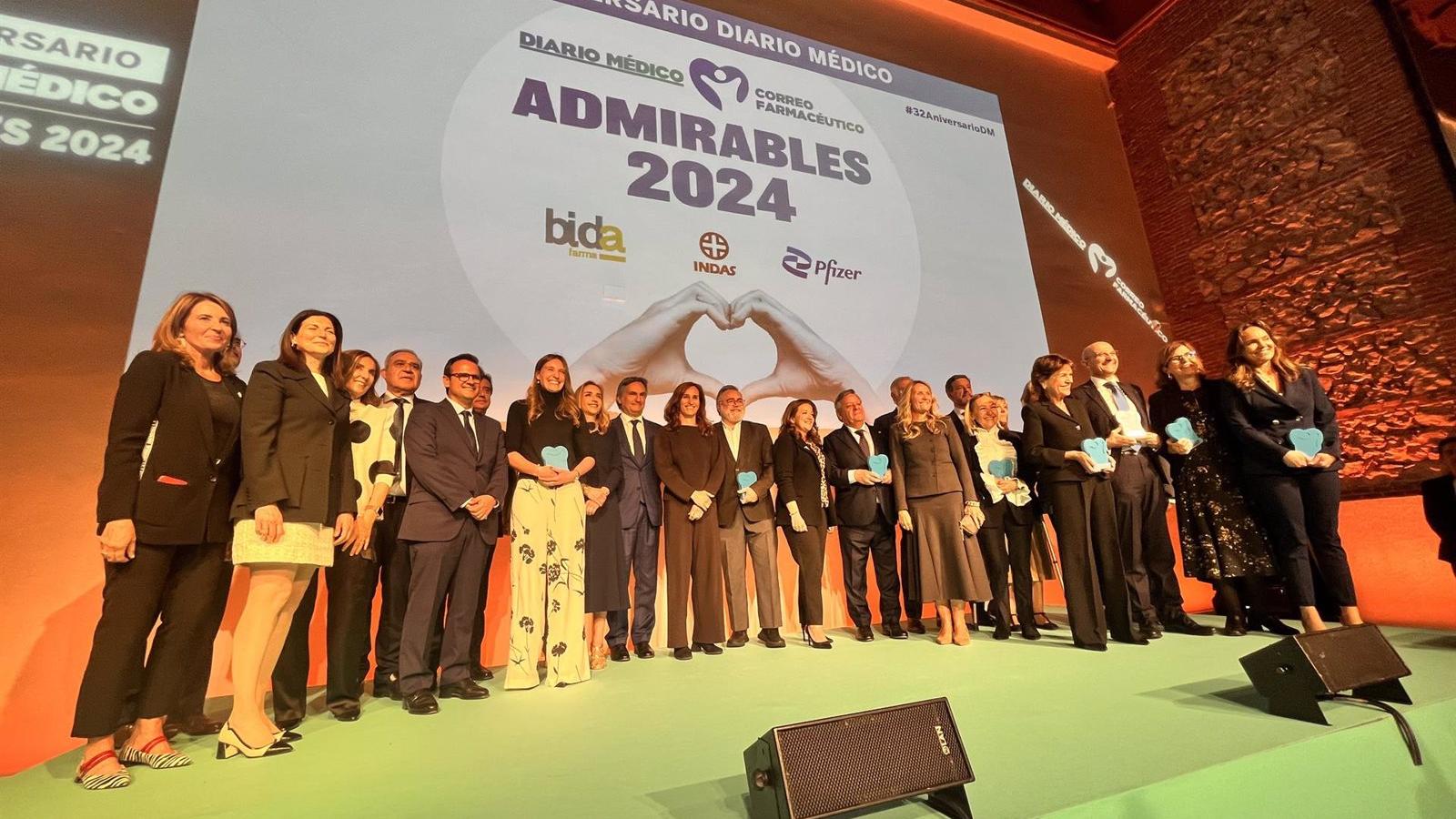 La sanidad madrileña cosecha cinco de los doce premios Admirables