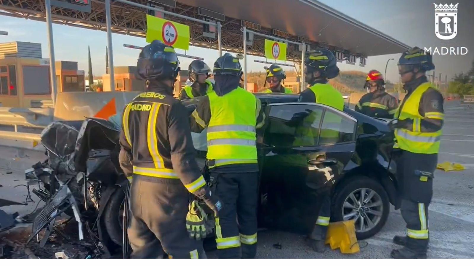 Un conductor de VTC muere en accidente en la R-3 en Vicálvaro