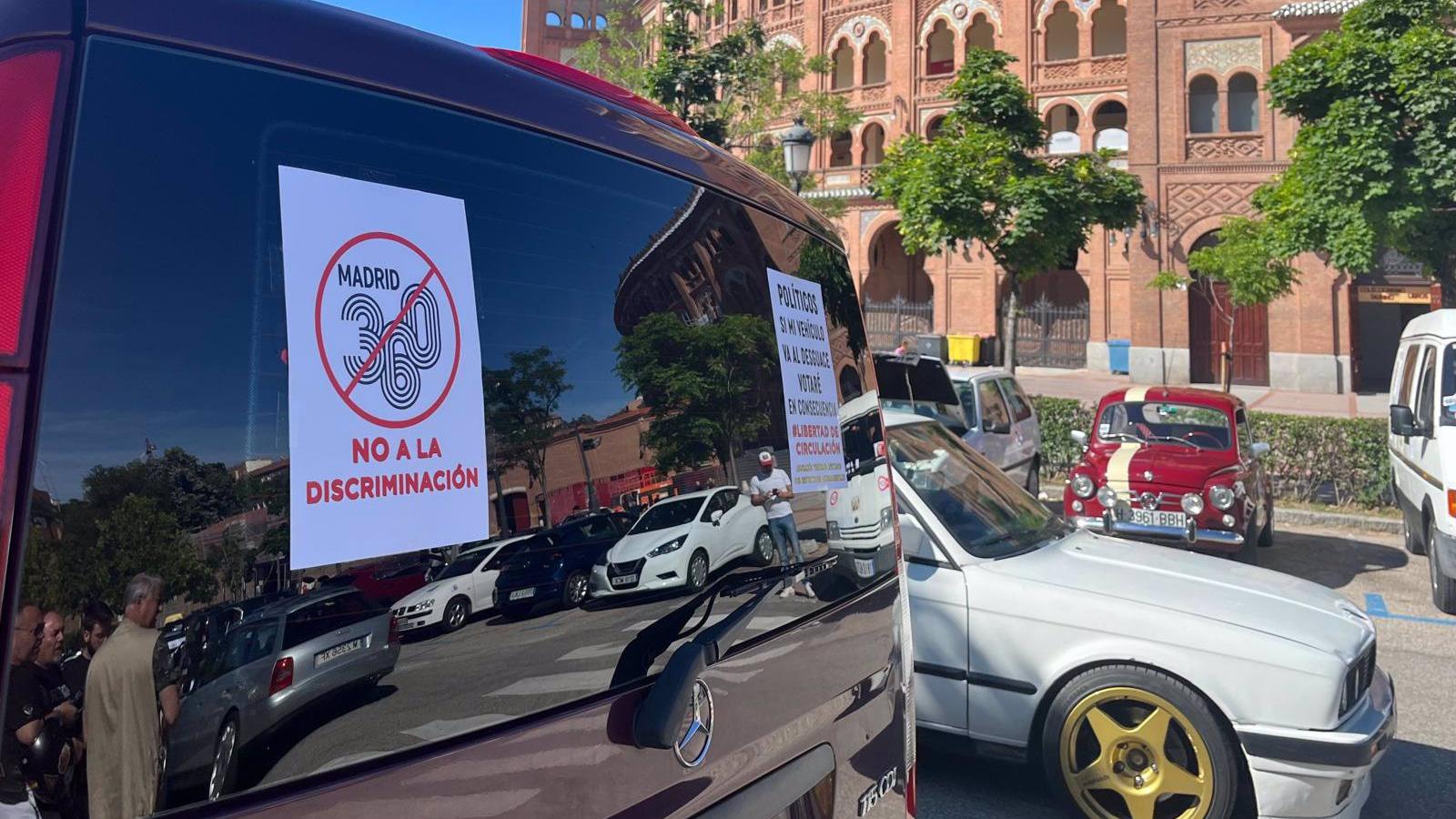 Una marcha motorizada reclama en Las Ventas contra las prohibiciones de Madrid 360