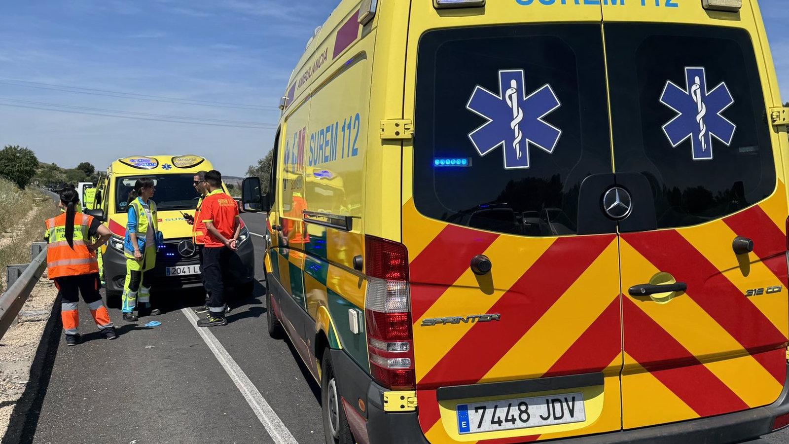 Detenido un conductor tras atropellar a un grupo de ciclistas en la M-209