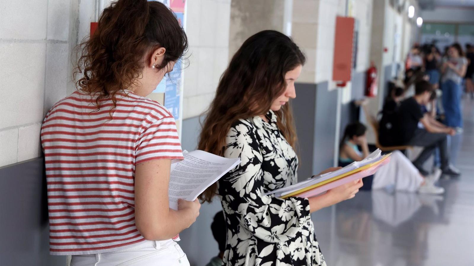 Los alumnos madrileños comienzan la EBAU el lunes