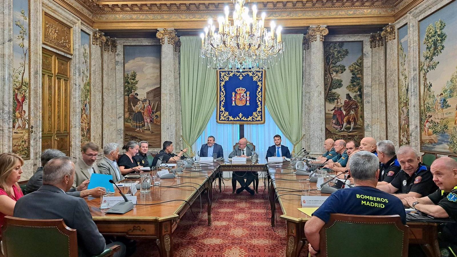 Gran dispositivo de seguridad para la jornada electoral del 9 de junio en Madrid