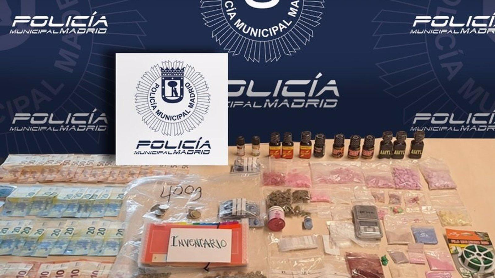 Detenido por trasladar drogas en VTC desde un apartahotel okupado en San Blas