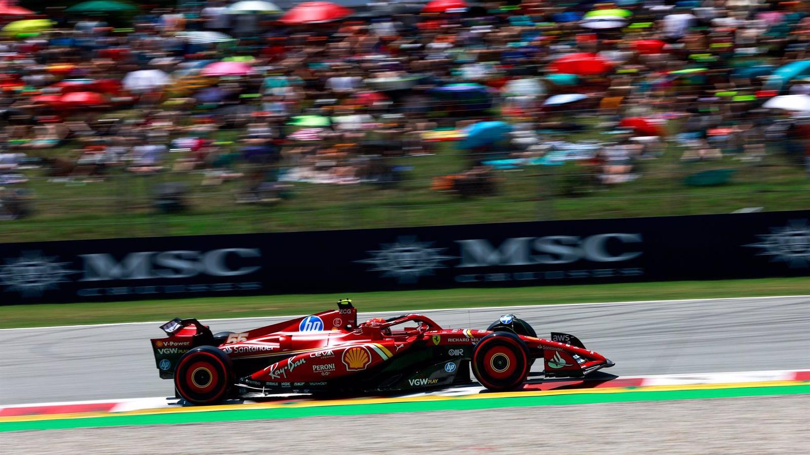 Carlos Sainz critica el criterio de los comisarios en el GP de España