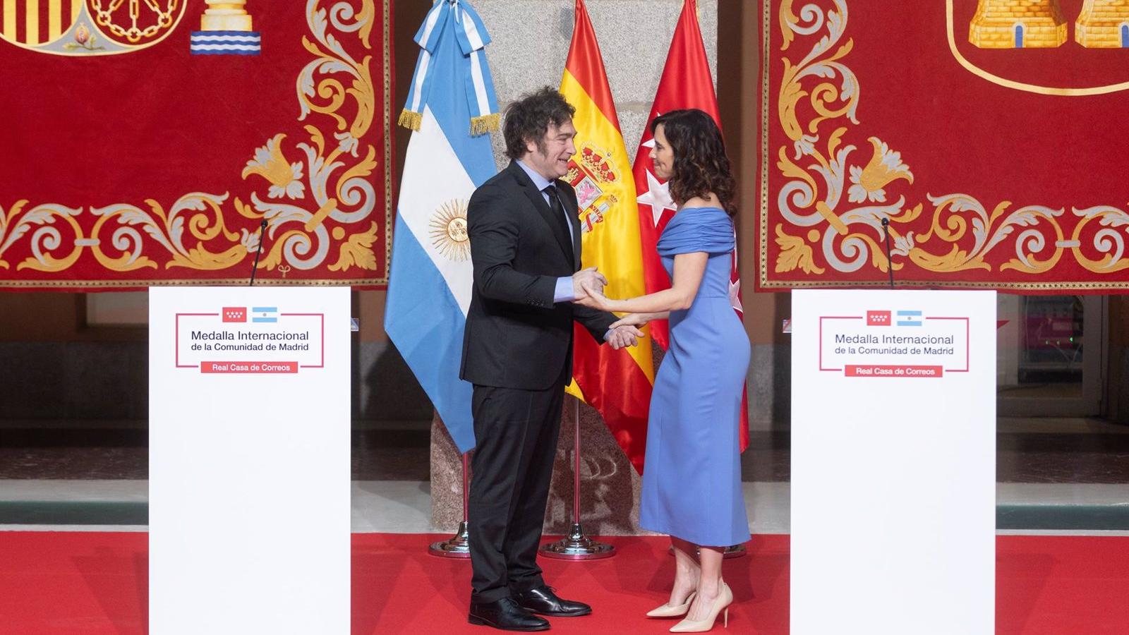 La Comunidad de Madrid defiende la oficialidad de la visita de Javier Milei