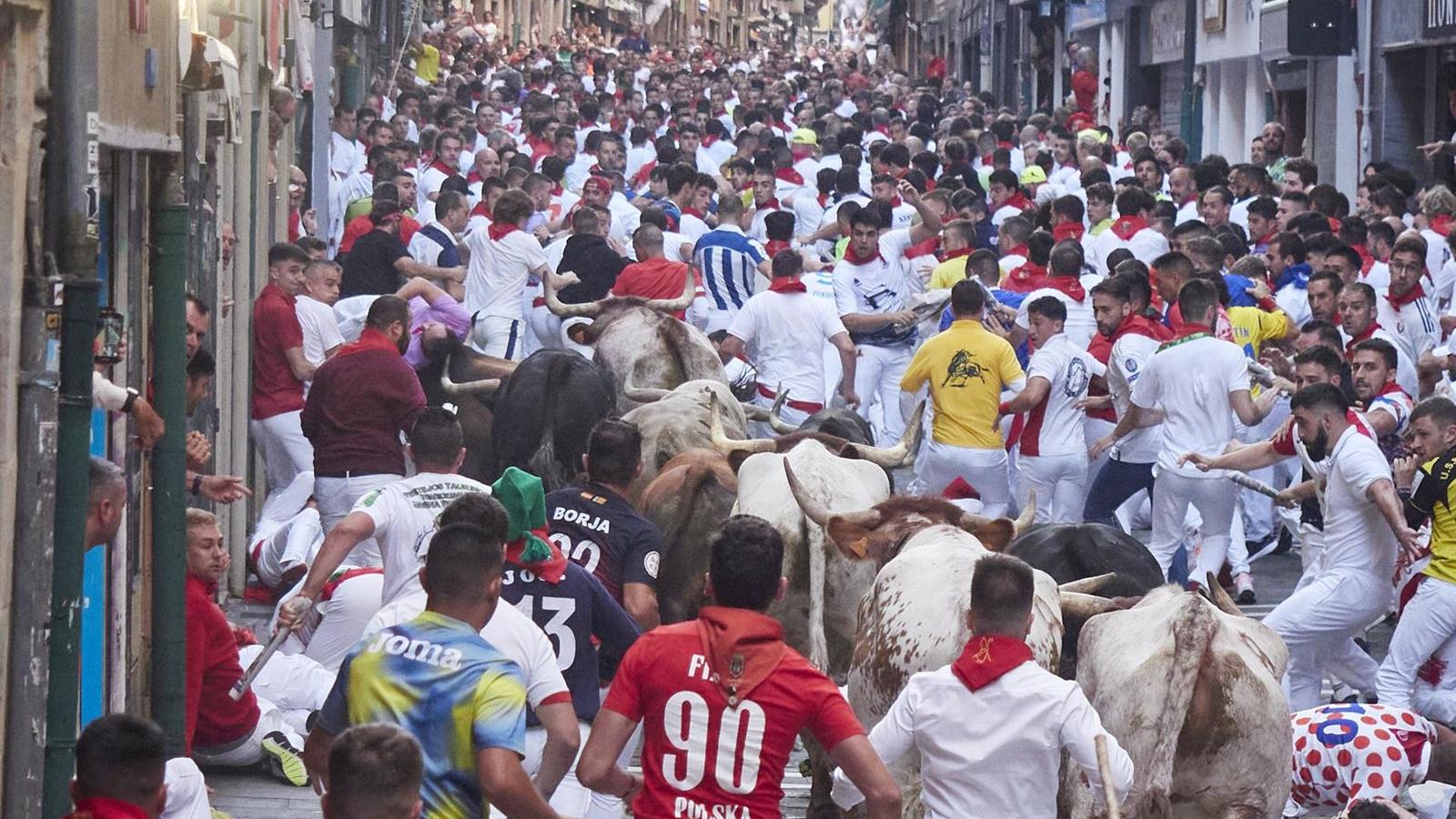 Un madrileño herido en el primer encierro de San Fermín