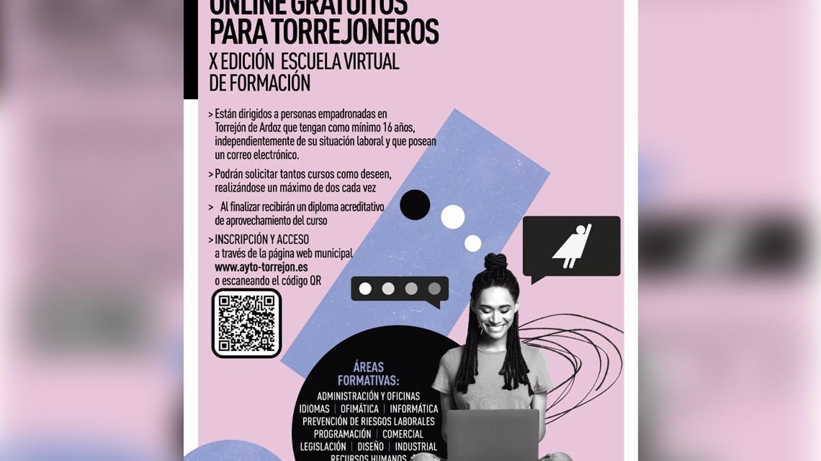 Torrejón de Ardoz amplía su oferta de cursos online gratuitos