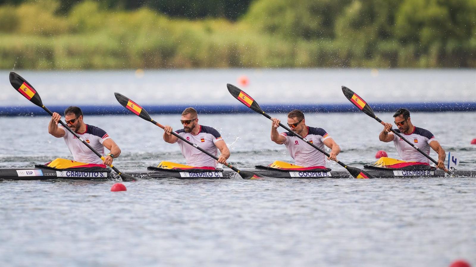El piragüista madrileño Diego Domínguez, bronce en C2 500 metros en Paris 2024