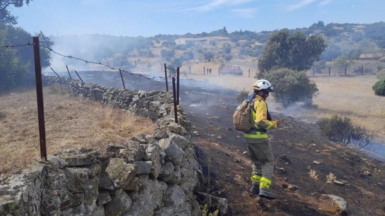 Controlado un conato de incendio en Fresnedillas de la Oliva