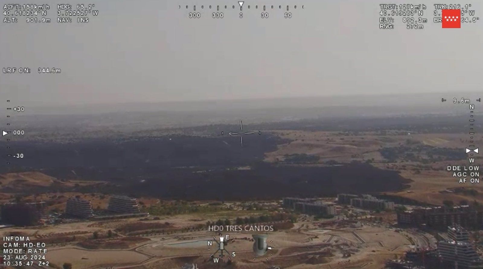 Estabilizado el incendio en Tres Cantos tras afectar 535 hectáreas