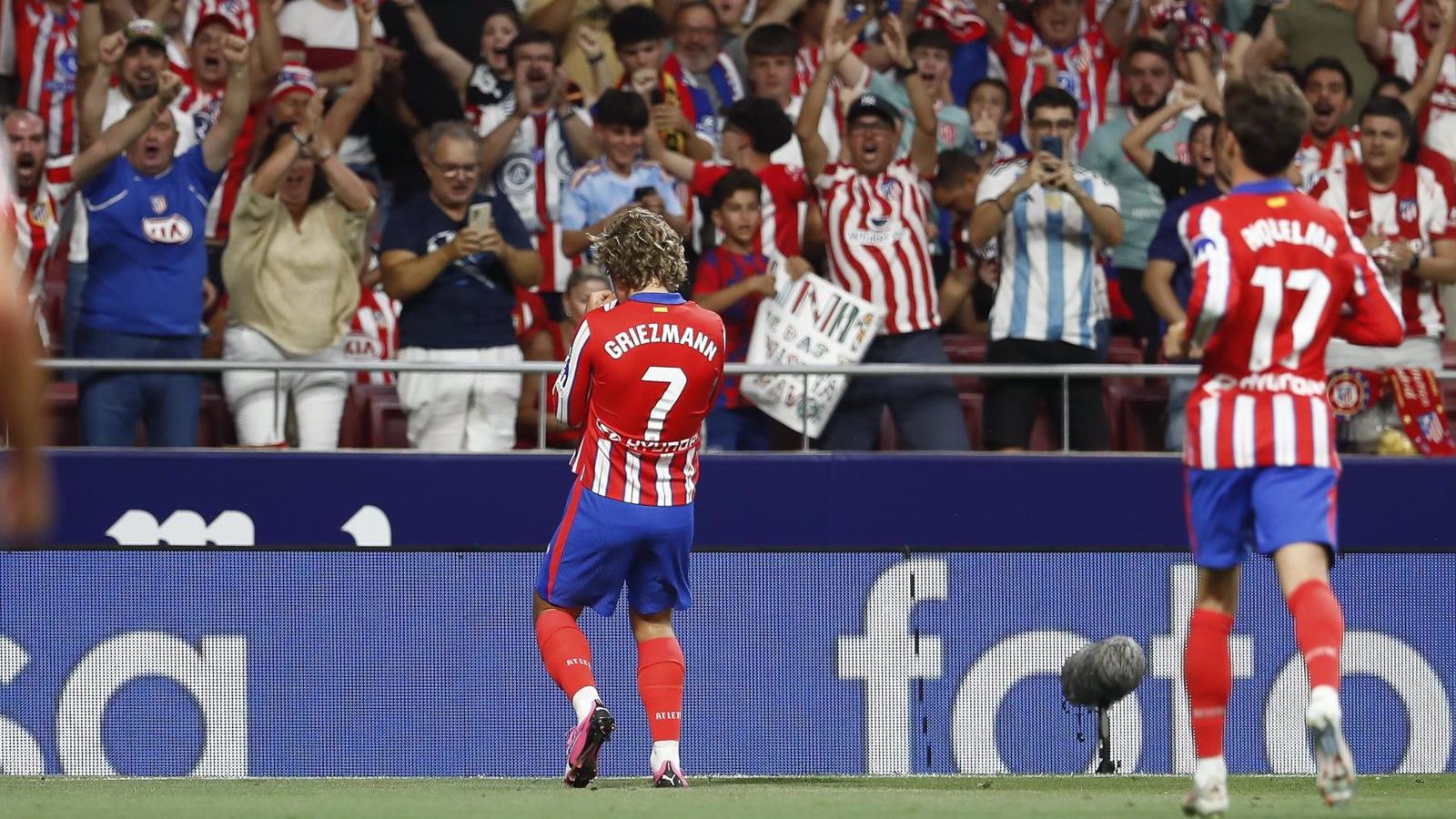 Atlético de Madrid arranca con una contundente victoria frente al Girona