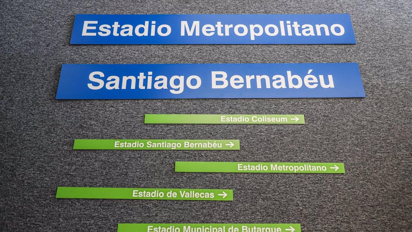 La Comunidad lanza señaléticas del Metro dedicadas a equipos de fútbol