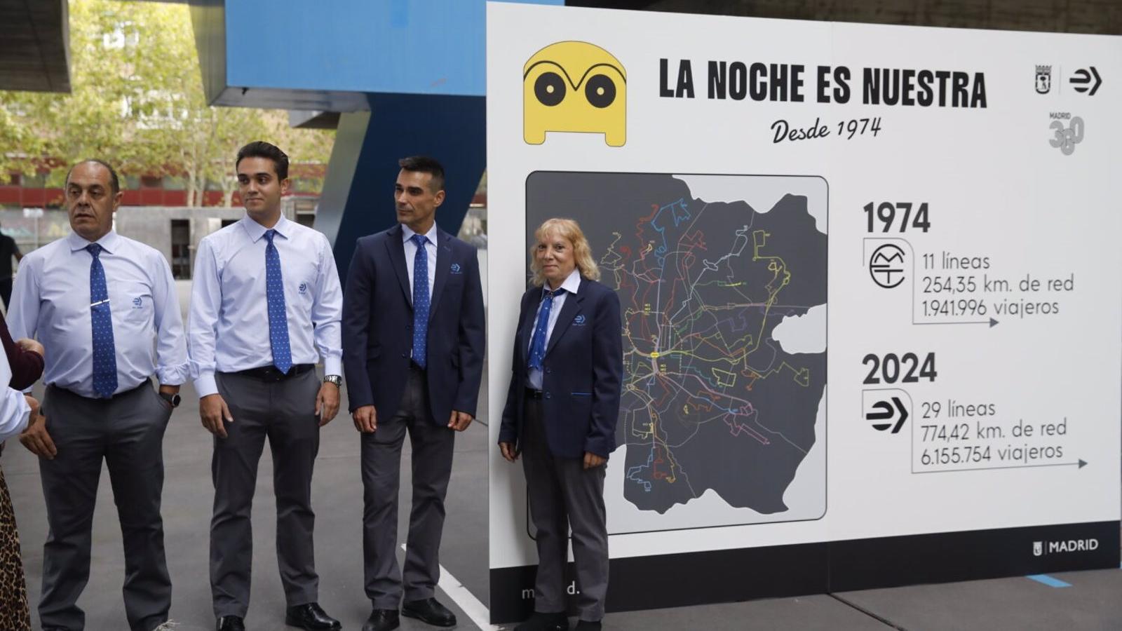 El servicio nocturno de autobuses de Madrid celebra su 50 aniversario