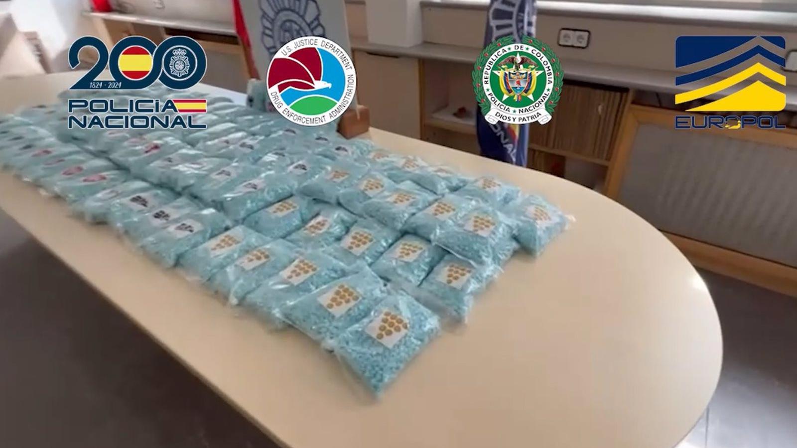La Policía incauta 250.000 pastillas de droga sintética procedentes de Colombia