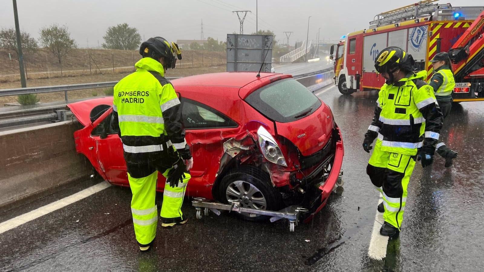 Dos heridos leves en un accidente en la M-607 en Fuencarral-El Pardo