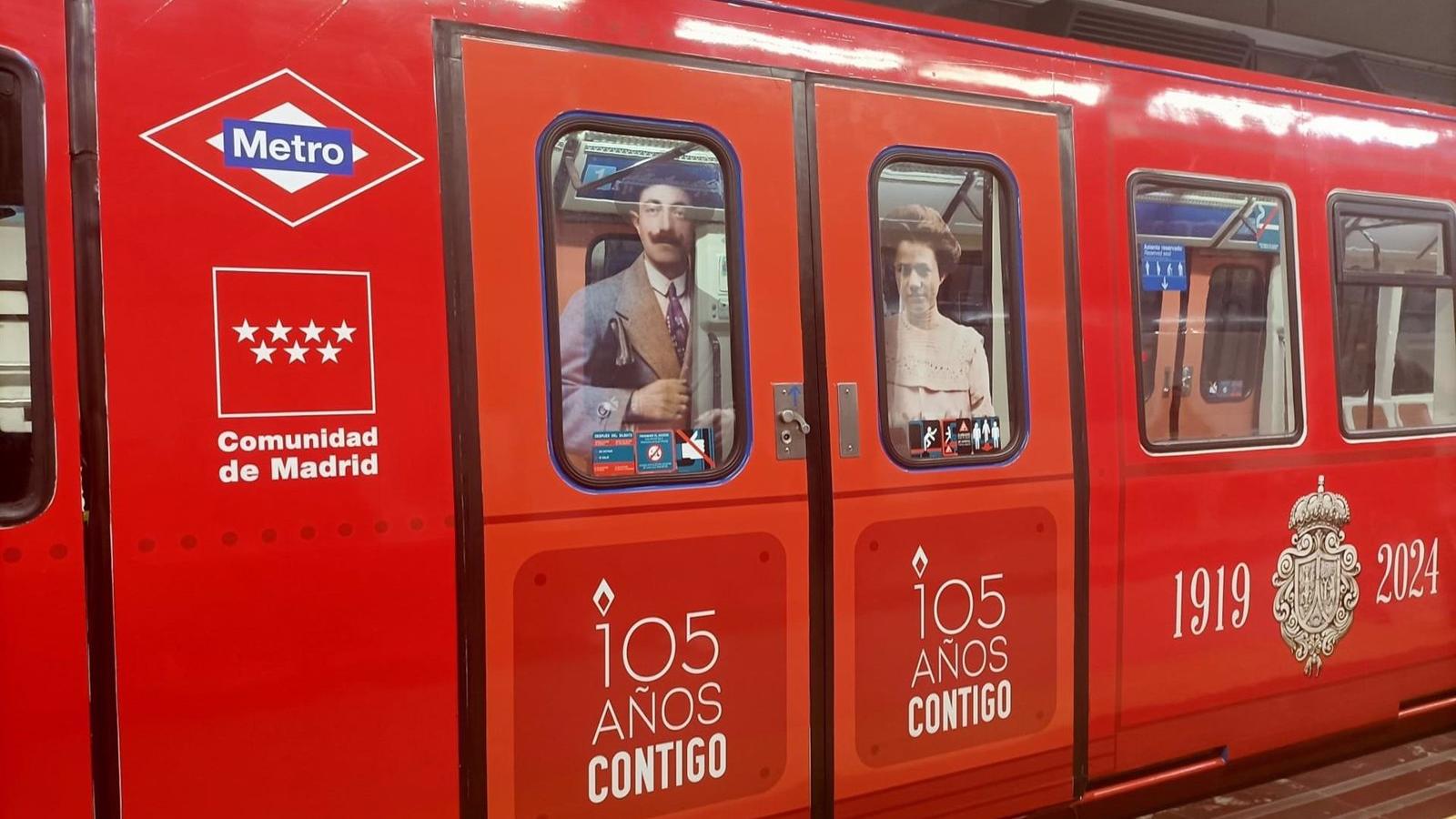 Metro de Madrid celebra 105 años con un tren conmemorativo y zapatillas de edición limitada
